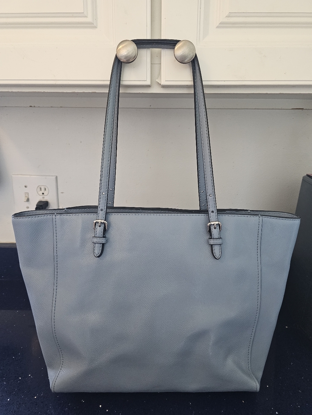 Coach Turnlock Tote In Beautiful Blue Color 37142 - Picture 3 of 13